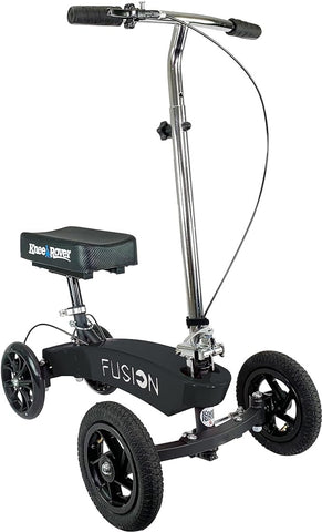 KneeRover Hybrid Fusion Knee Scooter Patented All Terrain Crutch Alternative with 4 Wheel Steering