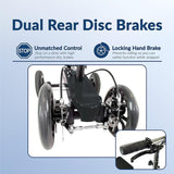 KneeRover Hybrid Fusion Knee Scooter Patented All Terrain Crutch Alternative with 4 Wheel Steering