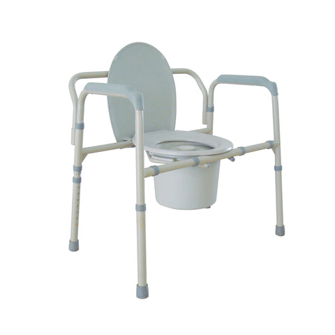 Heavy Duty Bariatric Folding Bedside Commode Chair - Purecartstore