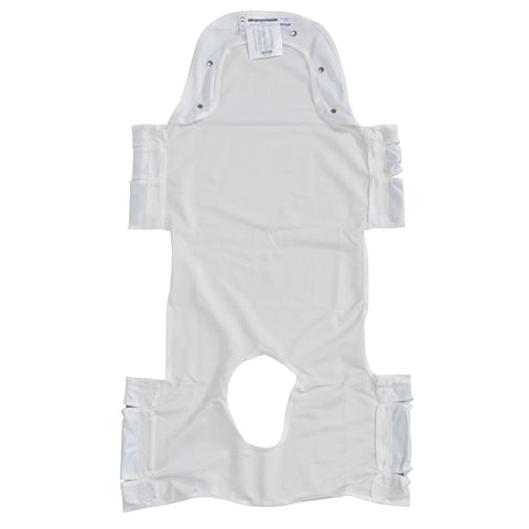 Patient Lift Sling with Head Support and Insert Pocket with Commode Opening - Purecartstore