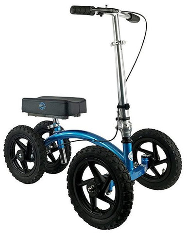 NEW KNEEROVER QUAD ALL TERRAIN KNEE WALKER IN METALLIC BLUE - Purecartstore