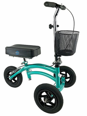 KneeRover Jr - Small Adult and Kids All Terrain Knee Scooter Crutches Alternative in Coastal Teal