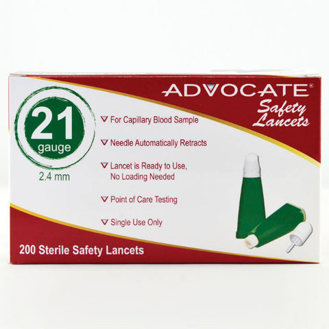 Advocate Safety Lancets 200 box - Purecartstore