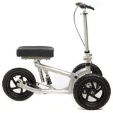 KneeRover PRO All Terrain Knee Scooter with Shock Absorber - Silver