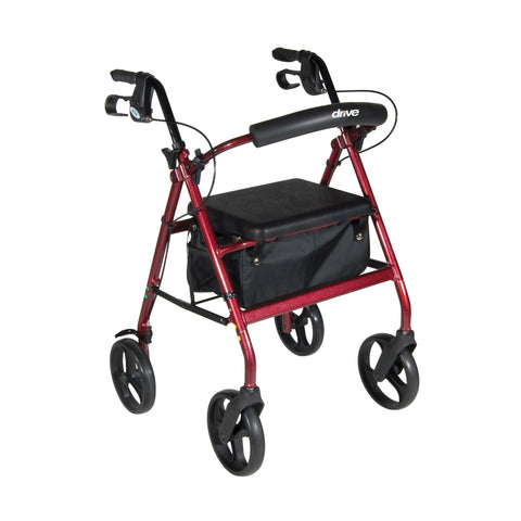 Aluminum Rollator with Removable Wheels by Drive Medical - Purecartstore
