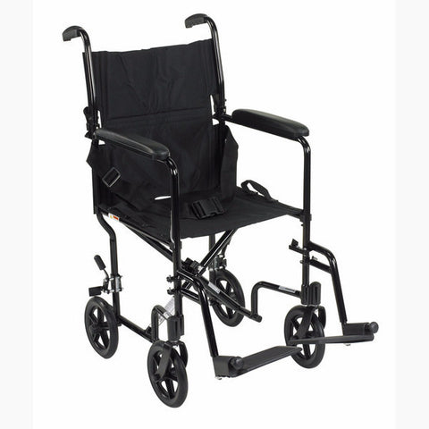 Drive Medical Aluminum Transport Wheel Chair 17" - Purecartstore